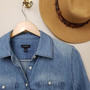 Talbots Tops - Womens cotton denim button down long sleeve shirt Talbots Tops - Womens cotton denim button down long sleeve shirt